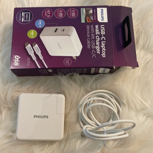 Never Used Philips USB-C Laptop wall charger - Picture 2 of 2